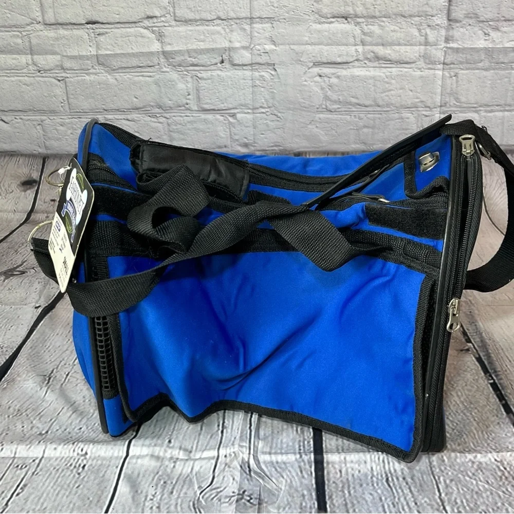 Fashion Pet Comfortable Travel Pet Carrier for Cats Small Dogs Blue Vented NWT